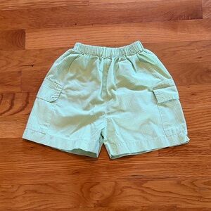 Green Gingham Shorts